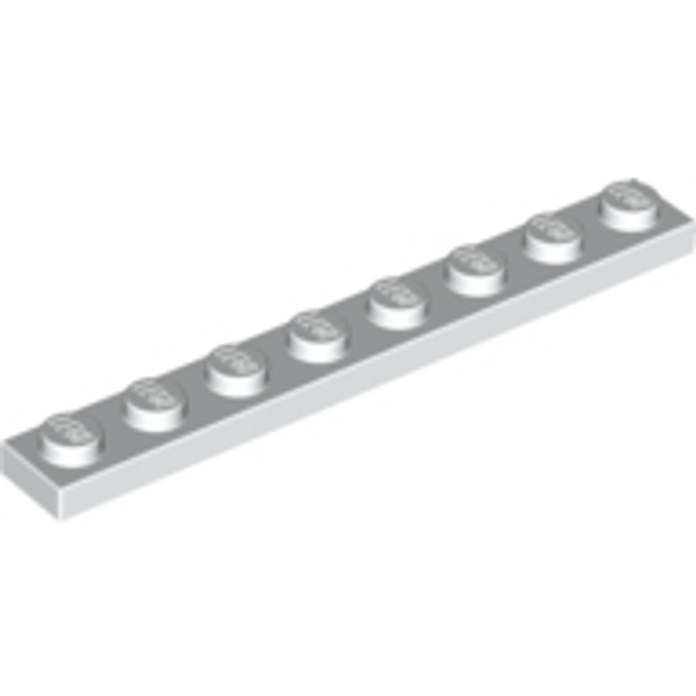 Lego Плитка 1x8 (белый) 3460 / 346001