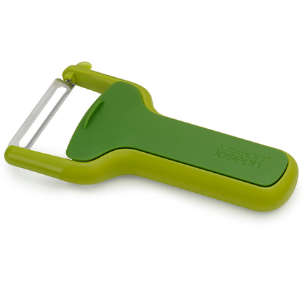 Овощечистка с горизонтальным гладким лезвием SafeStore зеленая Joseph Joseph 20167