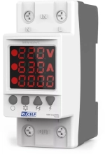 Реле напряжения и тока RUCELF SRW-63AVC со счетчиком