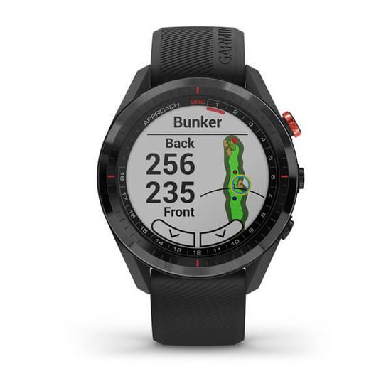 Умные часы для гольфа Garmin Approach S62 чёрные с черным ремешком 010-02200-00