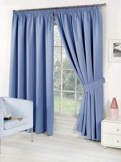 Classic Blackout (Blue) Шторы из однотонного матового блэкаута