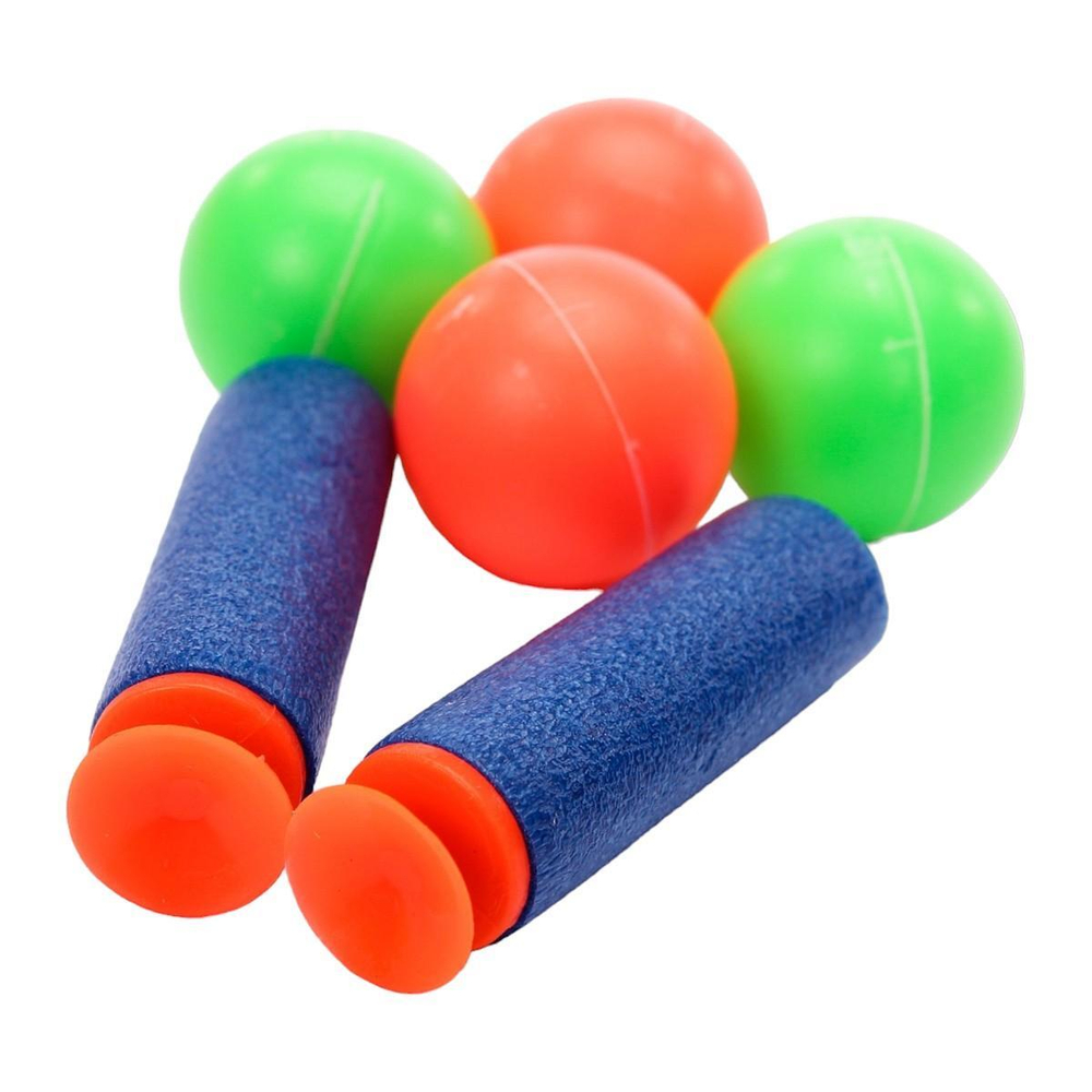 Пистолет с шарами и мягк.пулями, пакет 3399-2