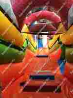 Коммерческий надувной батут "Большой зверинец" 9*5,5*7,7 м