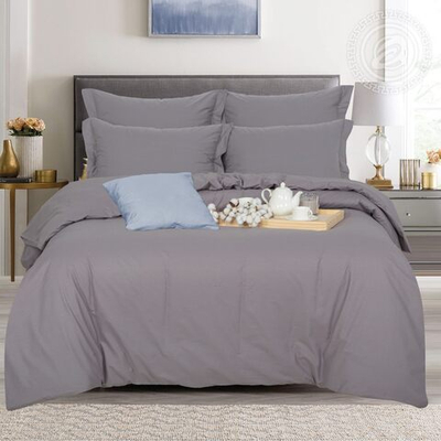 Пододеяльник из поплина 200*200 Серебро 980 АРТПОСТЕЛЬ