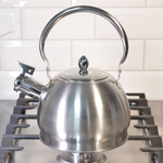 Чайник 2л нерж со свистком, матовый, ручка металлическая, индукция, "Daniks" GS-04314-2.0L/SMY-088