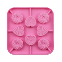 Силиконовая форма для леденцов «Конфетный микс» 8 ячеек