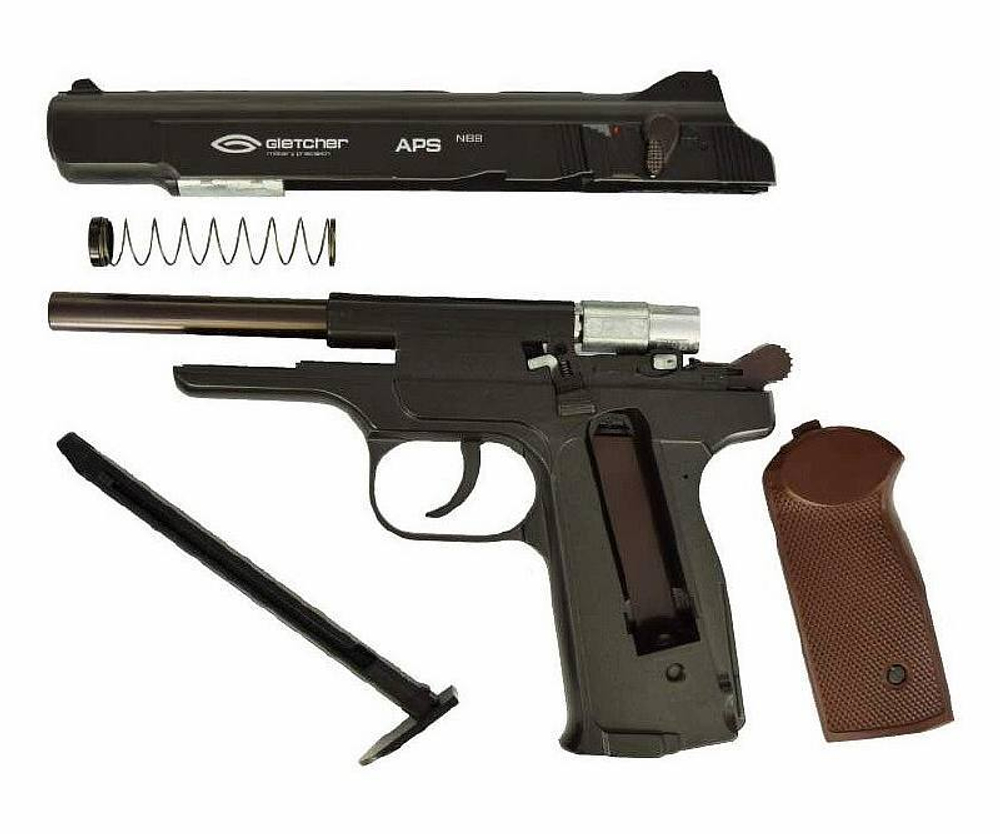 Пистолет пневматический  Gletcher APS Blowback АКЦИЯ
