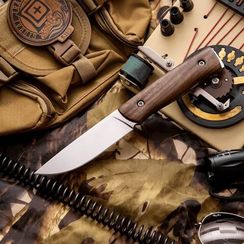 Тактический разделочный нож Стерх 1 AUS-8, рукоять- дерево