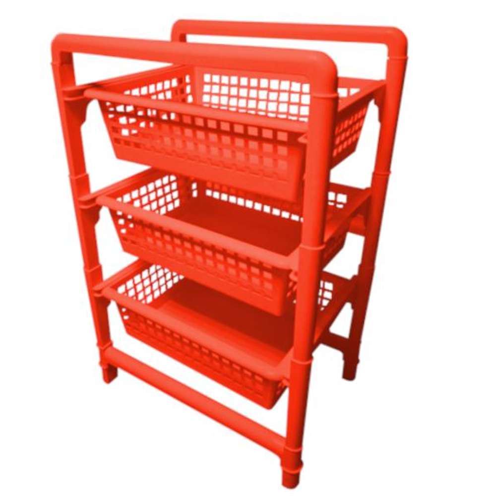 Этажерка 3 ящика цвет оранжевый Б01.050.00СБ\-00-09-2003