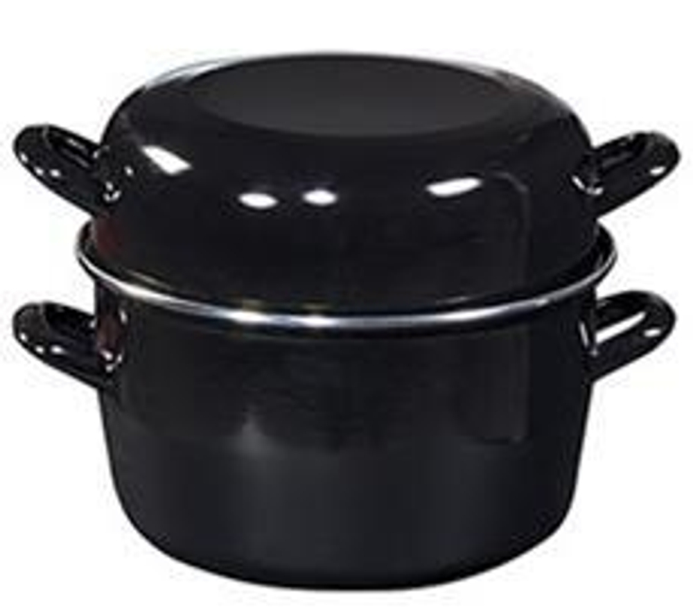 Кастрюля для мидий Черная 0,9 л, h 13,5cm d 12cm