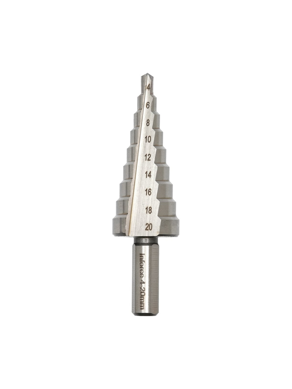 Сверло ступенчатое (4-20 мм; M42) Inforce 11-01-489