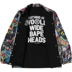 A Bathing Ape Bathing Ape Flyer Pattern Reversible Coach Куртка
