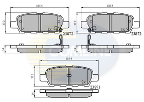 COMLINE - CBP3912-CML - Brake Pad Set, disc brake
