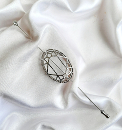 "Метте" брошь из коллекции "Кристалл"