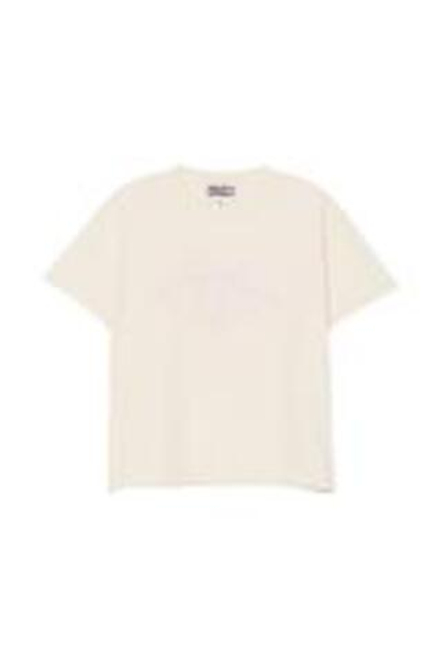 ZARA X BENITO ANTONIO ФУТБОЛКА С ЭФФЕКТОМ ПОТЕРТОСТЕЙ, КРЕМОВЫЙ