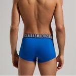Мужские трусы хипсы синие набор 2 в 1 Bikkembergs FASHION PUPINO BKK1UTR06BI