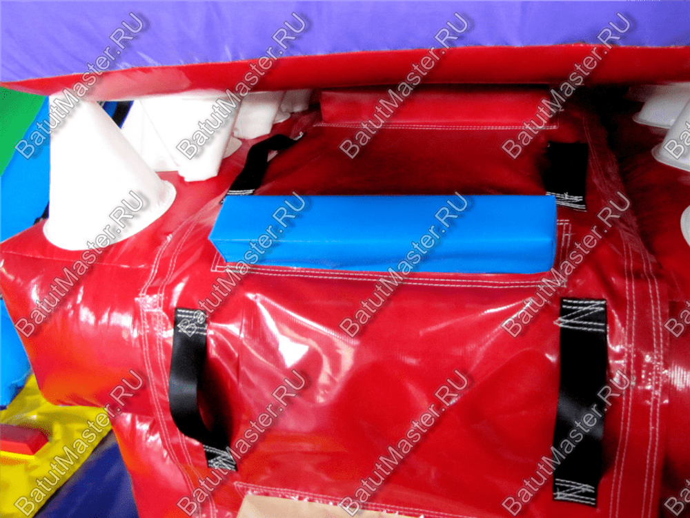 Коммерческий батут "Белый клык" с немеханизированной головой, размер 6*5*4 м