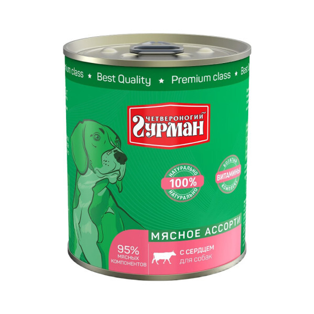Четвероногий гурман корм консервированный для собак