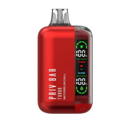 SMOK Priv Bar Turbo Watermelon Chill - арбуз со льдом 15000 затяжек 20мг Hard (2% Hard)