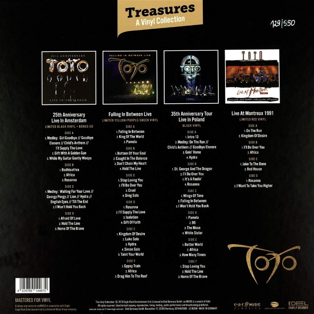 Toto / Treasures - A Vinyl Collection (Coloured Vinyl)(10LP+CD)