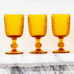 Набор бокалов 6шт 300мл Объект мечты Светский прием Пэйсли янтарь OM-21091711