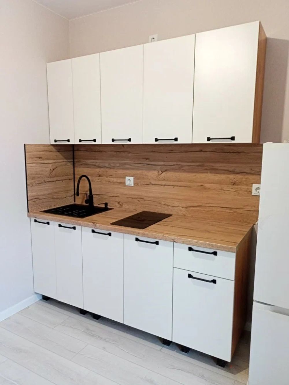 Кухня Тина крафт/белый 1,8м