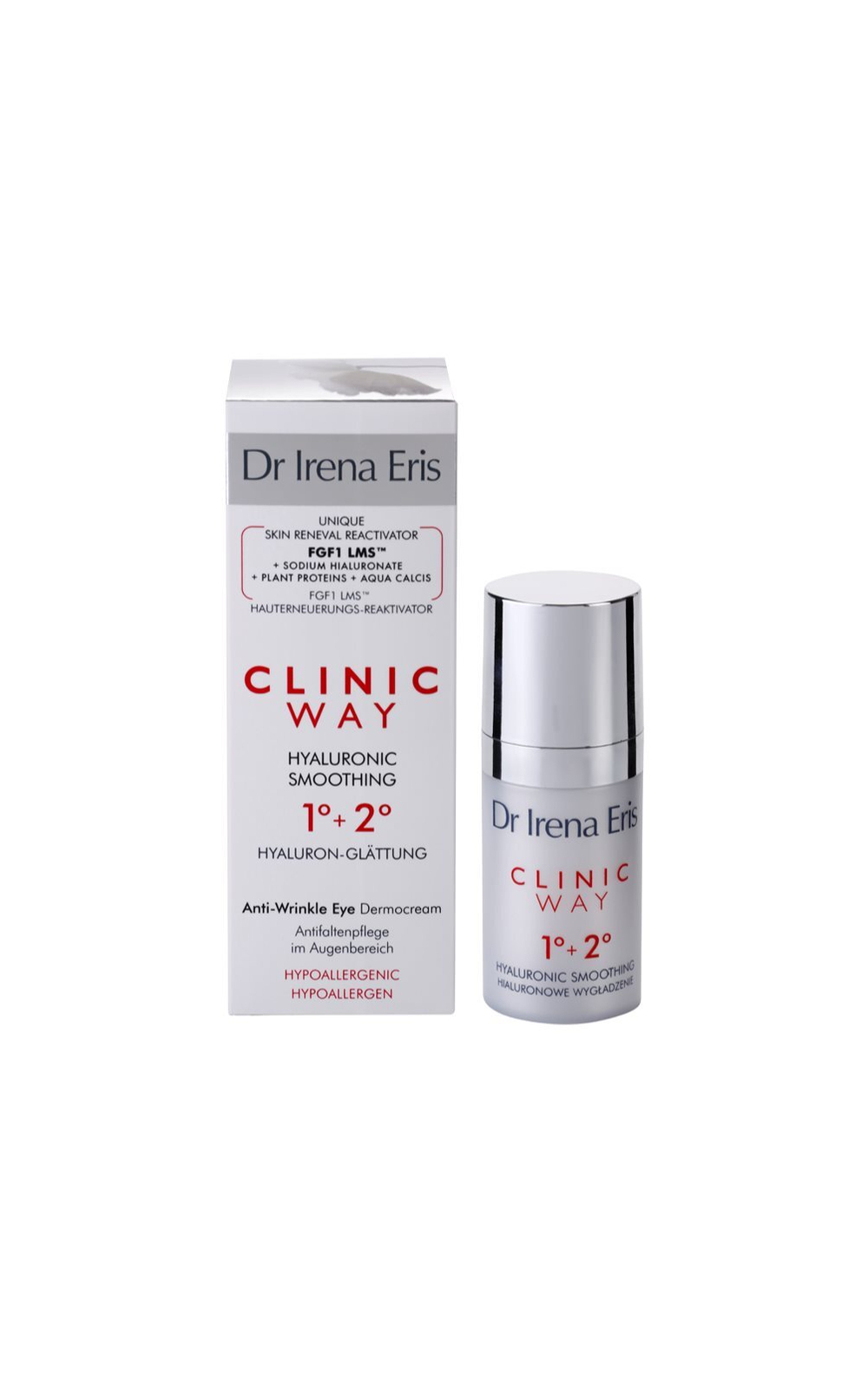 Dr Irena Eris Clinic Way 1+ 2 - разглаживающий крем от морщин вокруг глаз /   15  ml  / GTIN 5900717571914