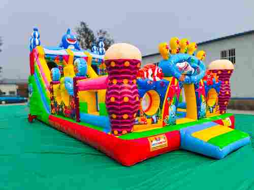 Коммерческий надувной батут «В гостях у моря 4», 10*5*5 м