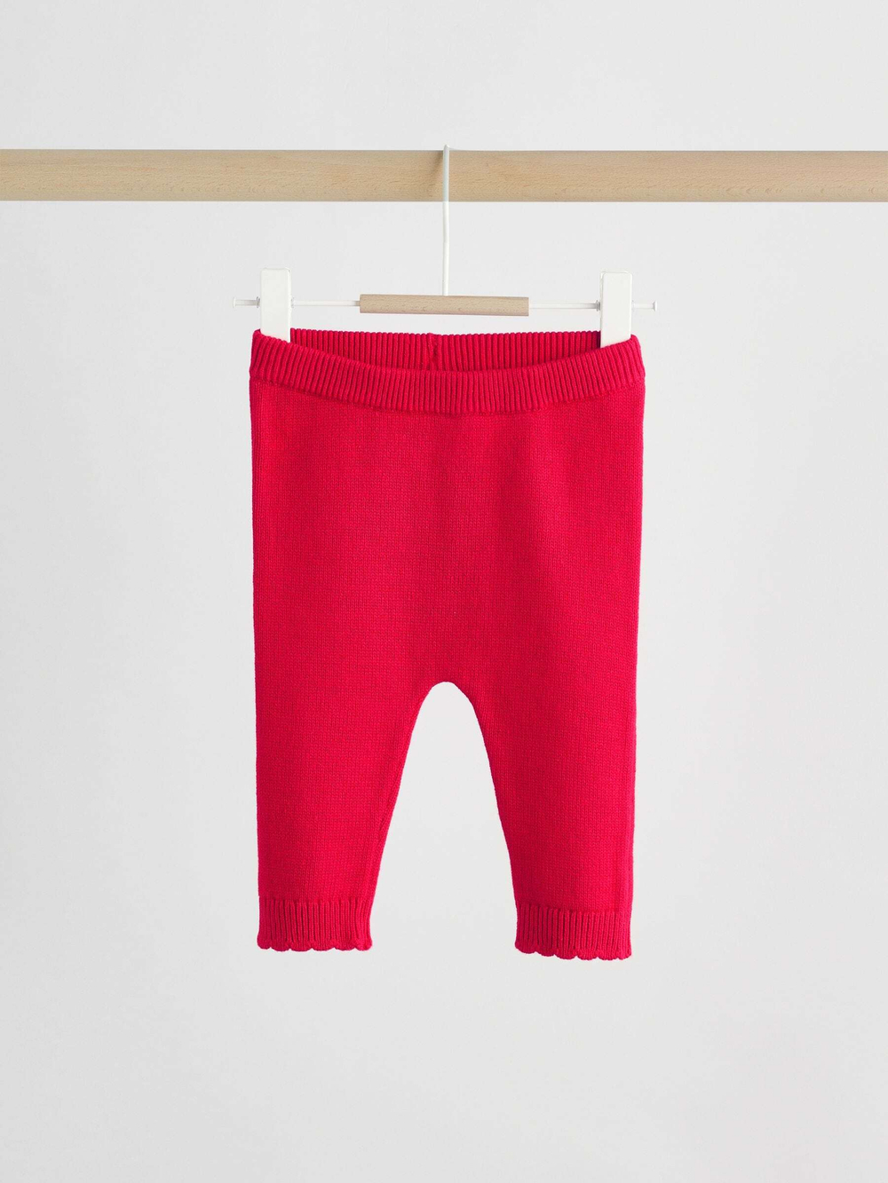 Вязаный кардиган и брюки в комплекте для девочки Next H27-277, Красный