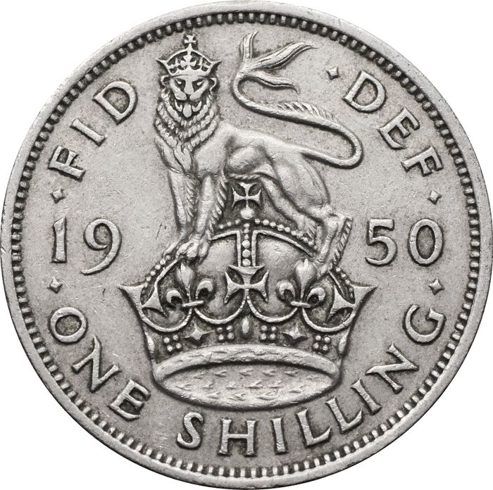 1 шиллинг 1950 Великобритания (Английский шиллинг)