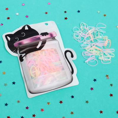 Резинки для волос силиконовые 100шт «Mini miracle - Масяня», цвет микс , 10*14,5см