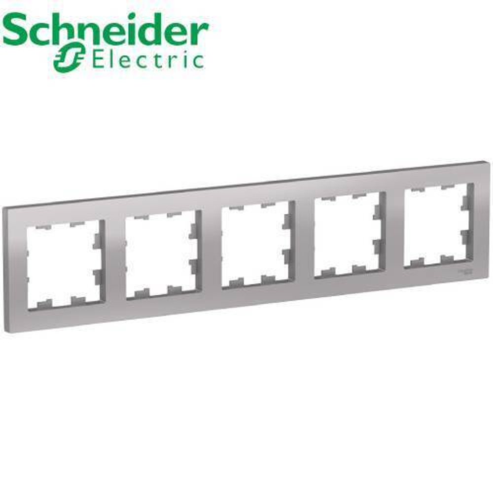 Рамка 5-ая универсальная (алюминий) AtlasDesign Schneider ATN000305