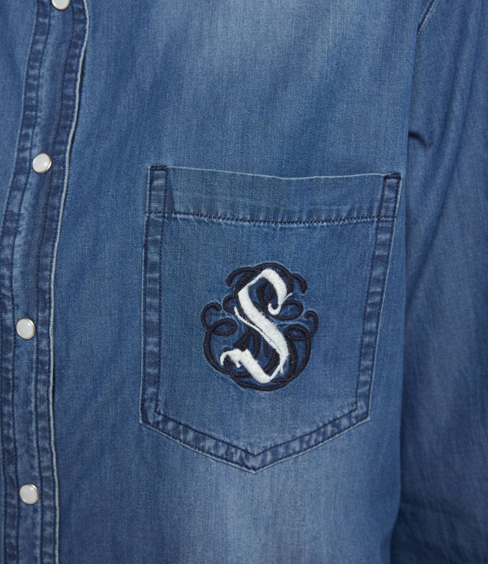 рубашка Silvian Heach - темно-синий (PGP22023CA)