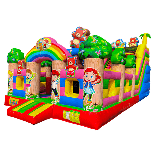 Коммерческий батут "Мишки и дети" 10*5*5 м