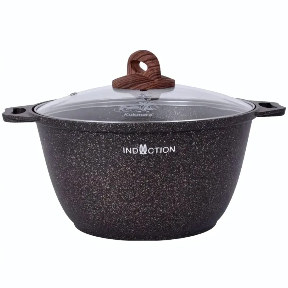 Кастрюля 4л «Granit Ultra Induction» (original) со стеклянной крышкой кгои42а