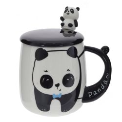 GAEM Кружка с крышкой и ложкой, 400 мл, L12 W9 H13 см