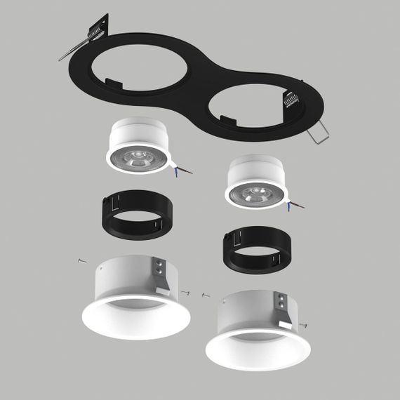 Комплект со светильником Lightstar Domino Round (214627+214606+214606+214007+214007) D6270606BMOD