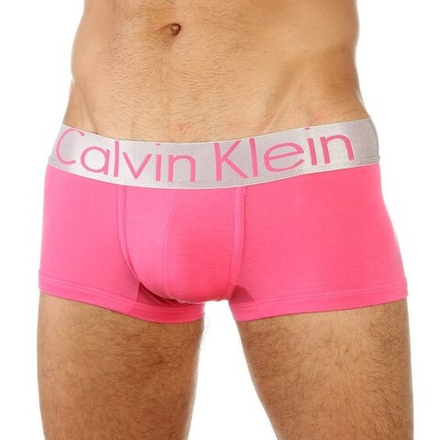 Мужские трусы хипсы розовые из модала Calvin Klein