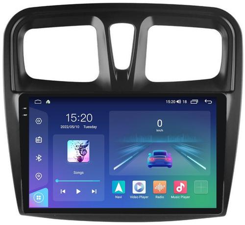Магнитола для Renault Logan/Sandero 2014+ - Parafar PF174U2K на Android 13, Быстрая, QLED+2K, CarPlay, 4G SIM-слот