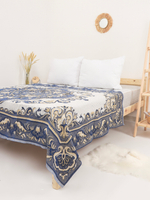 Покрывало Рапсодия, гобеленовое, двухстороннее, 1.5 спальное, легкий голубой