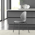 Стул EBAY (mod 03)  металл/пластик, 52x46x83.5, серый