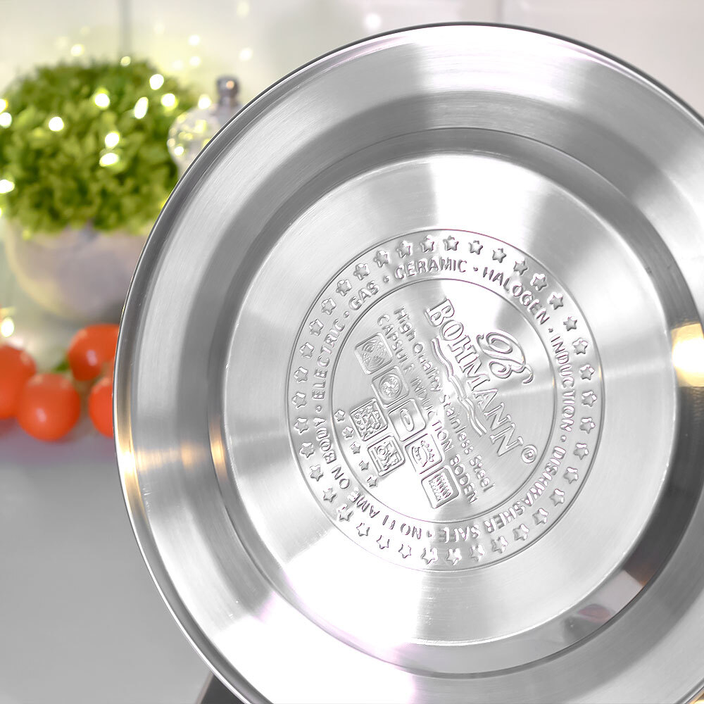 Чайник 3л нерж, подвижная ручка, индукция