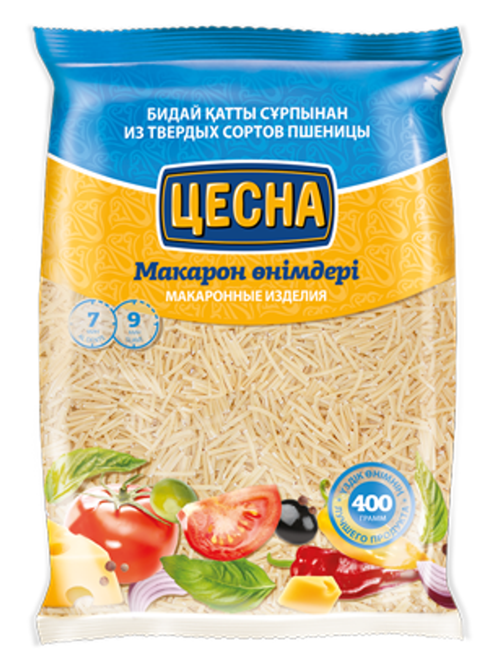 Макароны ЦЕСНА GOLD Вермишель 400гр