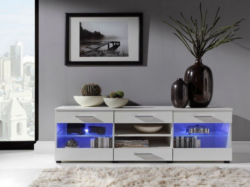 Комод Лого 3 Белый Фасадный 0101 150*47*54 см, Белый Фасадный   Фиеста