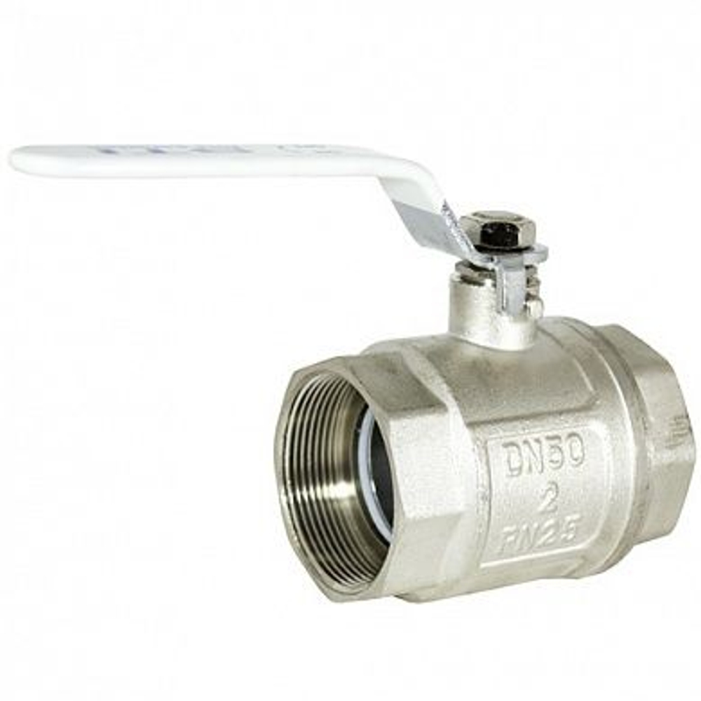 Кран шаровой 2" ВВ ручка, никелированный, STI