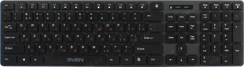 Клавиатура SVEN Wireless KB-E5300W Graphite  <USB> 109КЛ,  беспроводная
