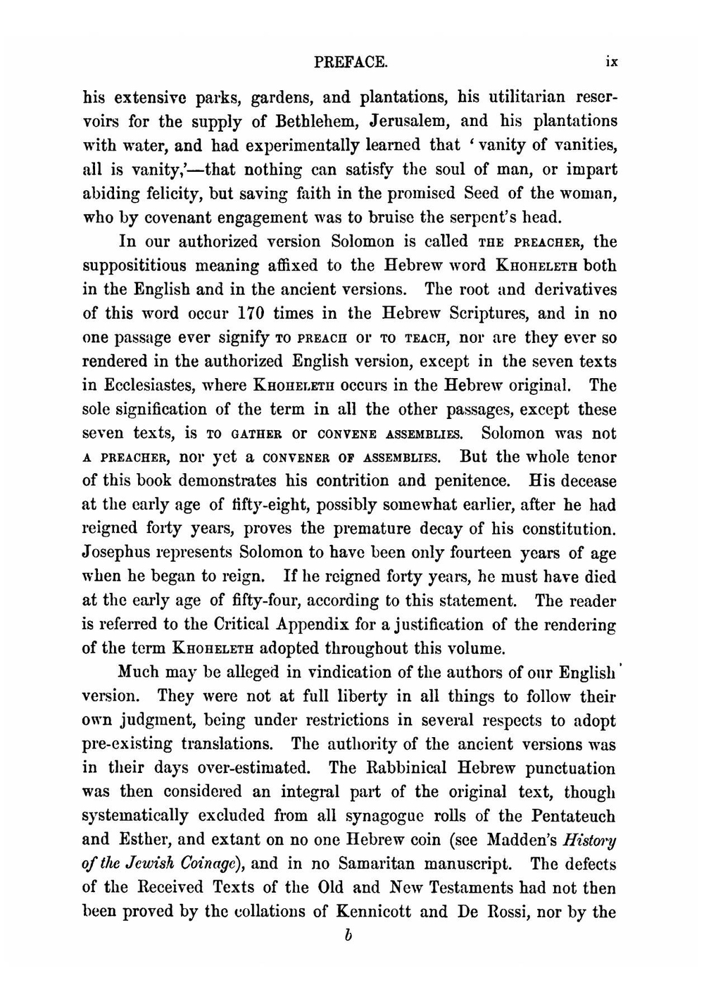 Ecclesiastes, a new tr. with notes by J.N. Coleman | Solomon
