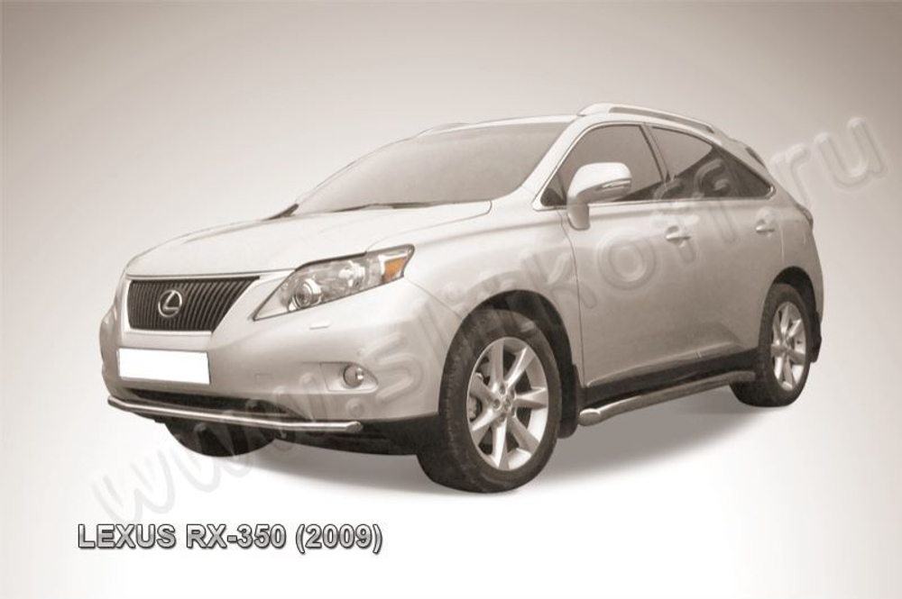 Защита переднего бампера (нержавейка) Lexus RX-350 (2008-2012) d57