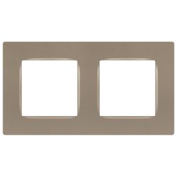 Рамка для розеток и выключателей ЭРА Серия 12 12-5202-04 на 2 поста, Классик, шампань