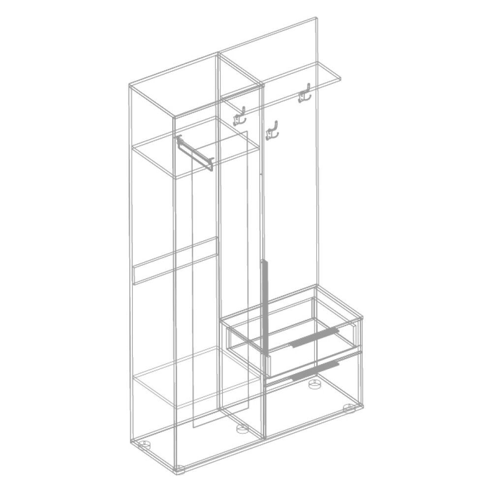 Прихожая левая МС "Стил"